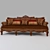 Elegant European Sofa Design 3D model small image 1