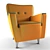 Giulia Leather Armchair 3D model small image 3