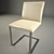 Contemporary Steel Liz Chair 3D model small image 1