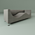 Wave Velvet Sofa 3D model small image 1