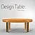 Elegant Dining Table - 210x130x75cm 3D model small image 1