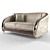 Classic Elegance: Double Sofa 3D model small image 2