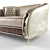 Classic Elegance: Double Sofa 3D model small image 3