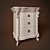 Elegant RICORDI Bedside Table 3D model small image 1