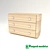 Paged Como Dresser: Sleek & Stylish 3D model small image 1