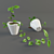Fresh Green Plant 3D model small image 1
