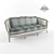 Luxury 3-Seater Sofa by Angelo Cappelini 3D model small image 1