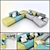 Sophisticated Modern Sofa 3D model small image 1