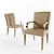 Plisse Luxe Chair 3D model small image 1