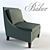 Graceful Lounge Chair by Baker 3D model small image 1