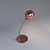 Elegant Copper Ball Desk Lamp 3D model small image 3