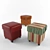 Soft Cube Puff Ottoman 3D model small image 1