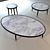 Sleek Coffee Table Set 3D model small image 2