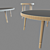 Sleek Coffee Table Set 3D model small image 3