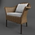 Vintage Wicker Chair 3D model small image 1