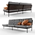 Brazilian Designer Sofa: Joaquim Tenreiro 3D model small image 1