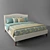 Colette King Bed - Handcrafted Linen Upholstered Bed Made in USA 3D model small image 1