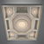 Elegant Baroque Ceiling: 8450x6470mm 3D model small image 1