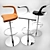 Modern Geometric Bar Stool 3D model small image 2