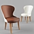 Charme Leather Chair, Lumiere Collection 3D model small image 1