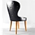 Charme Leather Chair, Lumiere Collection 3D model small image 3