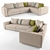 Costa Bella Houston Sofa 3D model small image 1