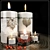 Elegant Glow: Decorative Candles 3D model small image 1