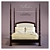 Classic Elegance: Baker Portsmith Queen Bed 3D model small image 1