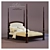 Classic Elegance: Baker Portsmith Queen Bed 3D model small image 2