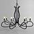 Elegant Austrian Chandelier: DA KO KOLARZ 3D model small image 1