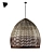 Boho Wicker Pendant Lamp 3D model small image 2