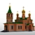 Innokentyevskaya Church Khabarovsk: A Historical Wooden Landmark 3D model small image 1