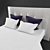 Luxury Linen Bedding Set 3D model small image 3