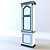 Elegant Floor Timepiece 3D model small image 2