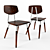 Vintage French-inspired School Chair 3D model small image 1