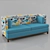 Compact Wall Sofa 3D model small image 1