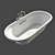 Delafon LOVEE Recessed Bath 3D model small image 2