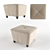 Cozy Fabric Pouf: Instant Comfort & Style 3D model small image 1