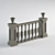 Granite Pedestals and Balusters 3D model small image 1