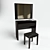 Elegant MD 210 Dressing Table 3D model small image 1