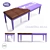 Milka Kids Bench 3D model small image 1