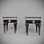 Elegant Art Deco Bedside Table 3D model small image 2