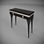 Elegant Deco Desk 3D model small image 1