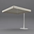 Café Canopy: Spacious Outdoor Umbrella 3D model small image 3