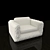 Italian Chic: Ocean Tufted Chair 3D model small image 1