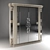 Classic Mirrored Wardrobe 3D model small image 1