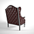 Elegant FIESOLE Armchair by CAVIO 3D model small image 2