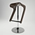 Sleek Contemporary Bar Stool 3D model small image 1