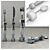 FitDine Cutlery Dumbbells 3D model small image 1