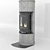 Sleek and Efficient: Jotul F 370 Fireplace 3D model small image 1